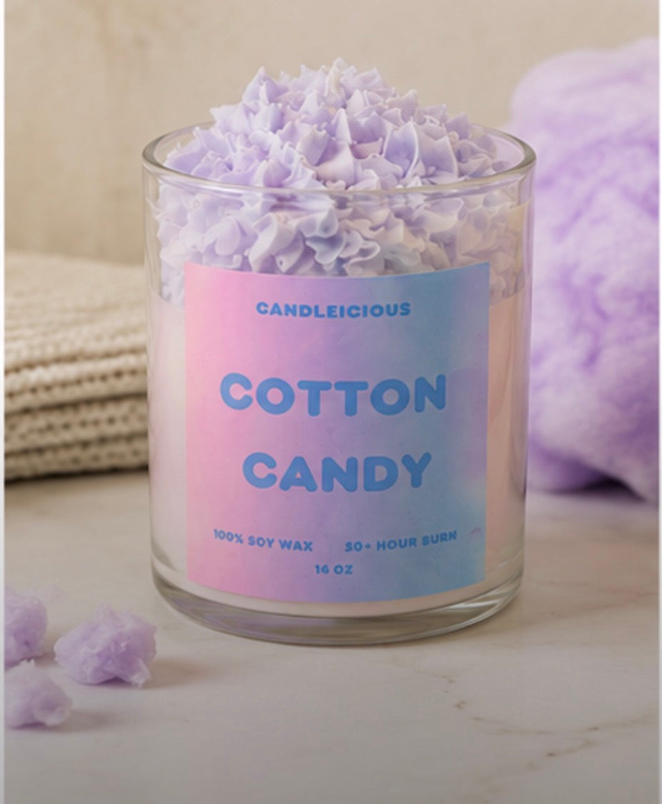 Cotton Candy Wickless Candle No Flame