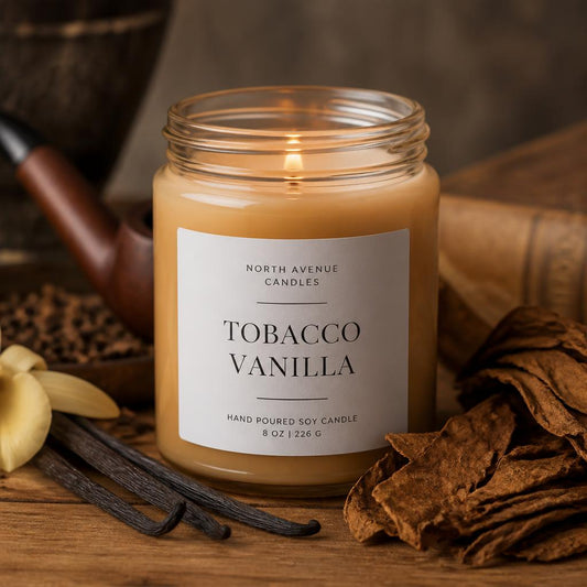 Tobacco Vanilla Wickless Candle No Flame