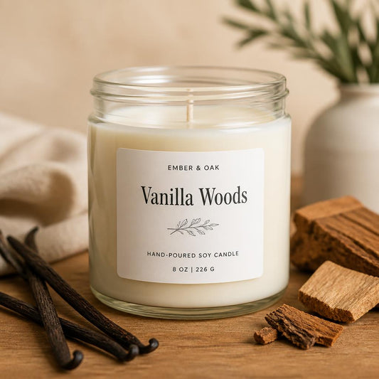 Vanilla Woods Scented Candle